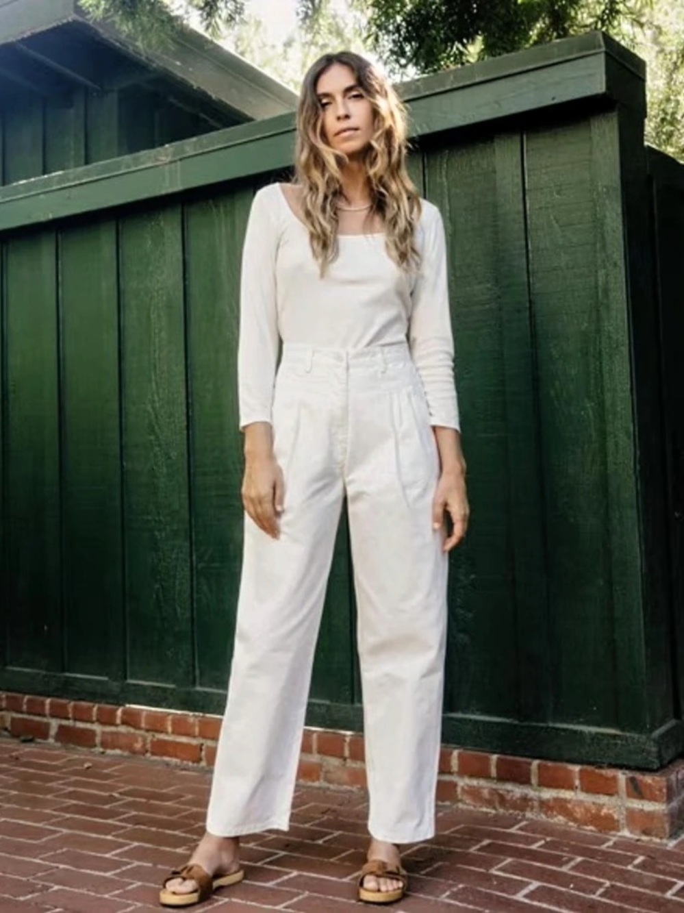 NWT Christy Dawn Judene Pant Pants Ivory White Small 6